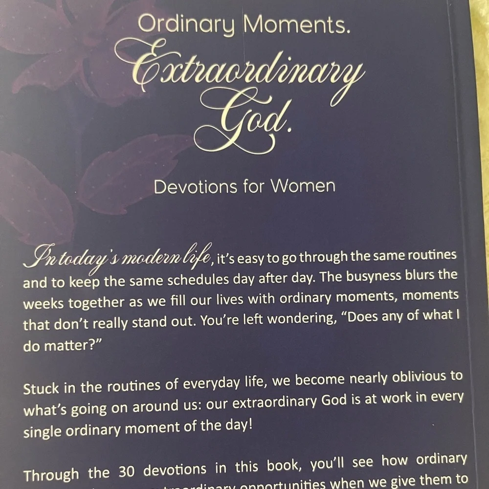 Ordinary Moments Extraordinary God Devotional Prayer Journal for Women